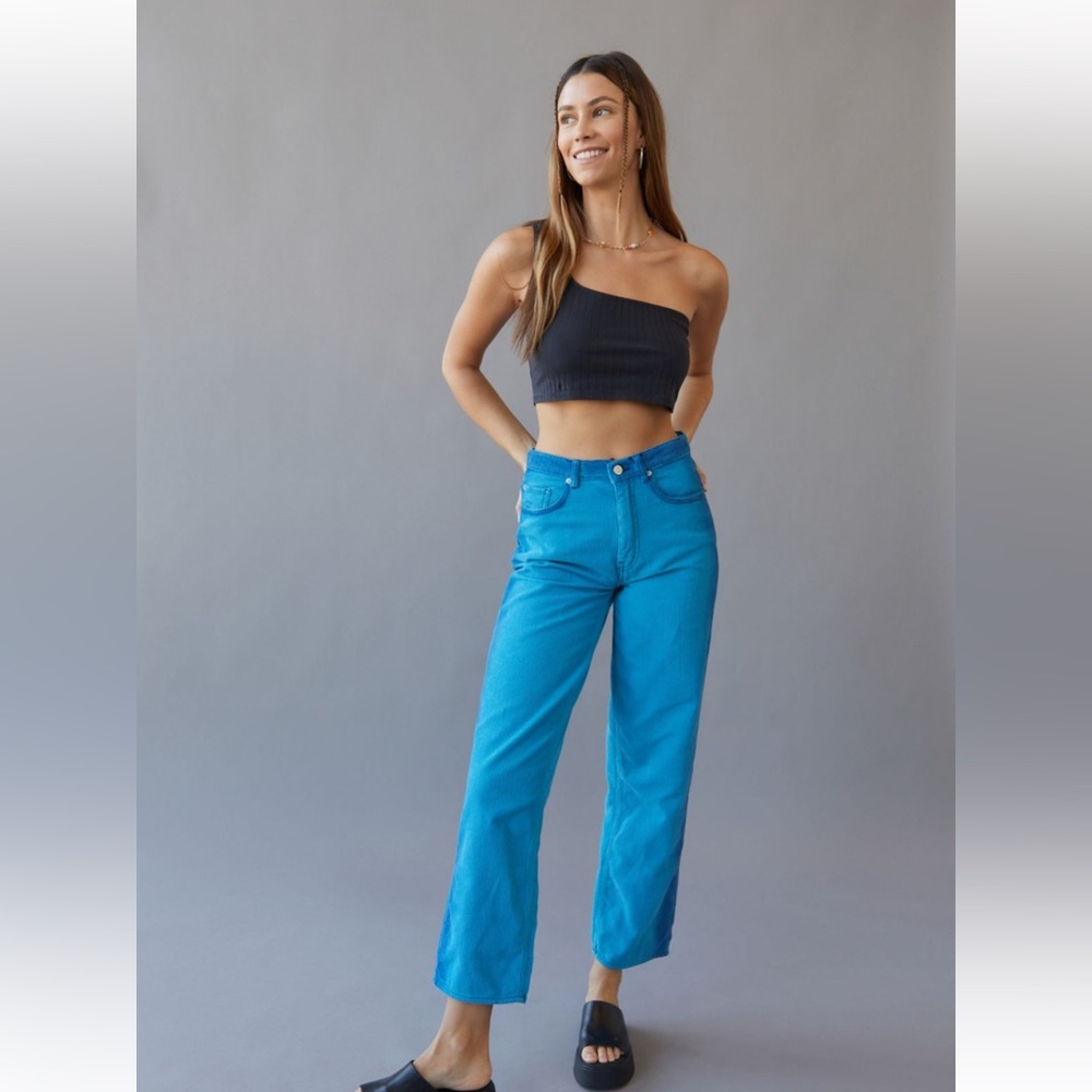 bdg high waisted baggy corduroy pant - tie dye
